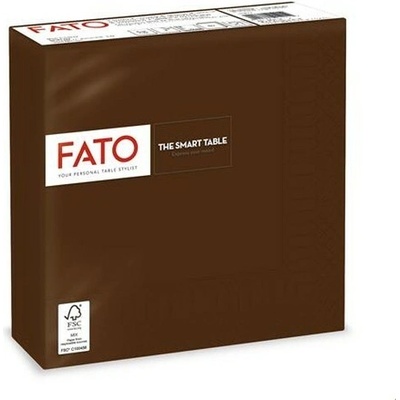 FATO servítky 1/4 ohyb Smart Table čokoláda 33x33cm