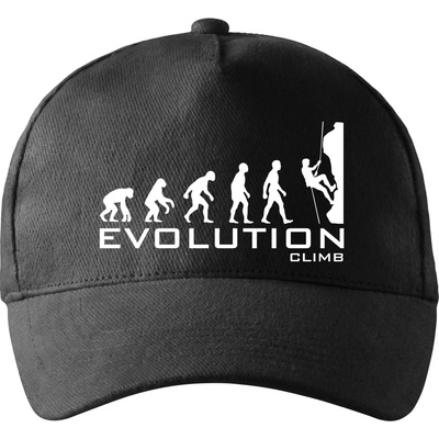 Evolution Climb so zahnutým šiltom a látkovou sponou Čierna
