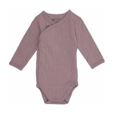 Lodger LODGER Romper LS Seersucker Body Solid Rose