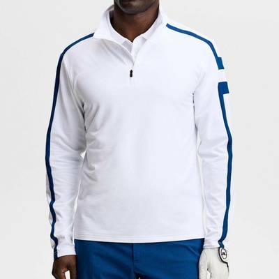 J.Lindeberg Men Keaton Quarter Zip Mid Layer White