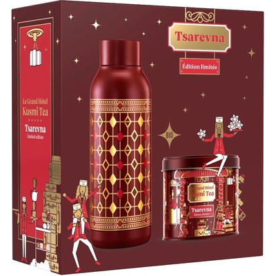Kusmi Tea Bio organický černý čaj Tsarevna plechová dóza sypaný 120 g