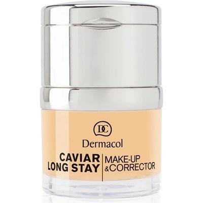 Dermacol Dlouhotrvající make-up s výtažky z kaviáru a zdokonalovací korektor Caviar Long Stay Make-Up & Corrector 1.5 Sand 30 ml