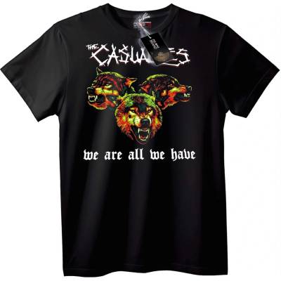 NOONEBRAND Тениска с вълци The Casualties - 2XL, Black