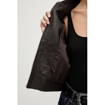 AllSaints Кожено яке AllSaints ORTEN BOMBER JACKET (W072LB)