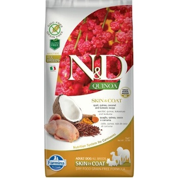 N&D GF Quinoa Dog Skin & Coat Quail & Coconut 7 kg
