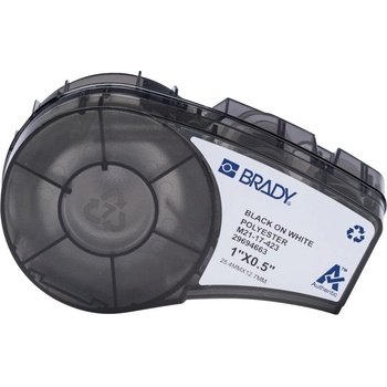 Brady M21-17-423 / 152096, 25.40 mm, Polyester, черно копиране / бял фон (152096)
