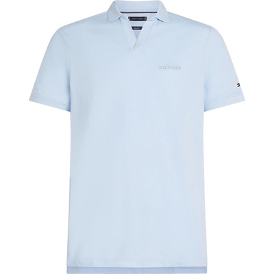 Tommy Hilfiger Блуза с яка Tommy Hilfiger Men's Cotton Linen Terry Short Sleeve Polo Shirt - Sweet Blue