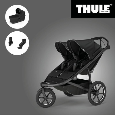THULE URBAN GLIDE 3 BLACK DOUBLE 2025 Magnetic Buckle + Korba + Adaptér