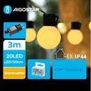 Aigostar Aigostar B.V. LED Vianočná reťaz 20xLED 3xAA 2,3m teplá biela AI1317