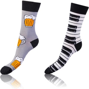 Bellinda CRAZY SOCKS 2x - Забавни чорапи 2 чифта - черен - бял Bellinda | Cheren | МЪЖЕ | 35-38