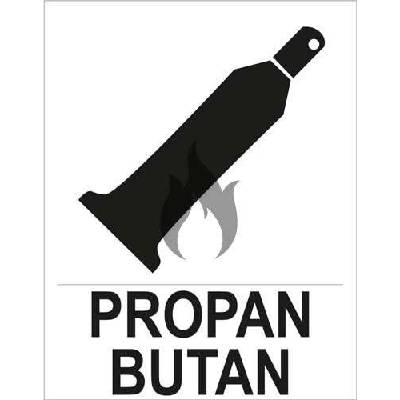 Samolepka Propan butan 150 x 210 mm Varianta: Samolepící fólie