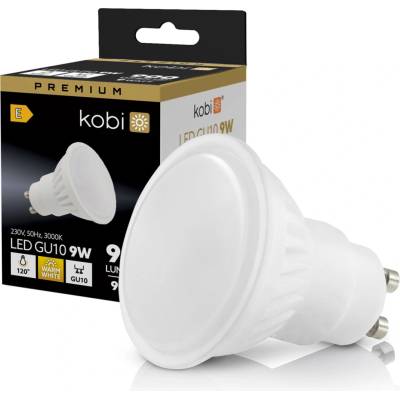 Kobi žiarovka LED 9W, GU10, 3000K, PREMIUM