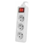 Lanberg 3 slots PL 3.0m white with switch