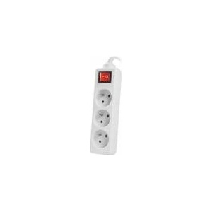 Lanberg 3 slots PL 3.0m white with switch