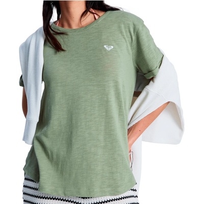 Roxy Дамска тениска Roxy Women's Oceanwave Regular Emby T-shirt - Oil Green (916-6308-0415)