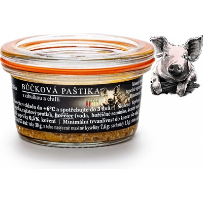 Via Delicia Bůčková paštika s cibulkou a chilli 50 g
