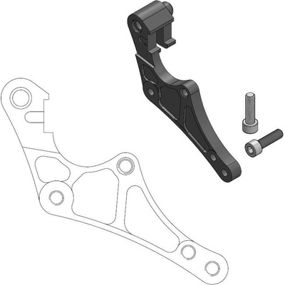 MOTO-MASTER adaptér OVERSIZE 320 mm (SUPERMOTO) do třmenu - KTM,HUSABERG,HUSQVARNA | Zboží Auto