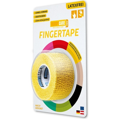 BUDDYCARE®MED Náplast na prsty 2,5 cm x 4,5 m žlutá