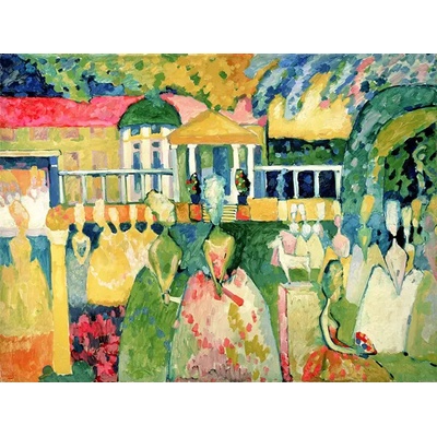 Obrazy - Kandinsky, Wassily: Ženy v krinolínách - reprodukce obrazu