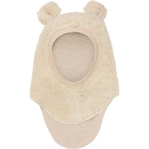 Huttelihut Детска зимна шапка (beanie) Huttelihut Kid's Balaclava Ears Wool Teddy Balaclava - Cement - размер 53 cm (904-5553-0214)
