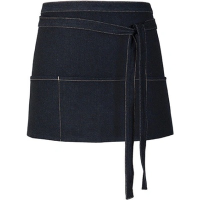 Link Kitchen Wear Džínová koktejlová zástěra X991 Black 60x30cm