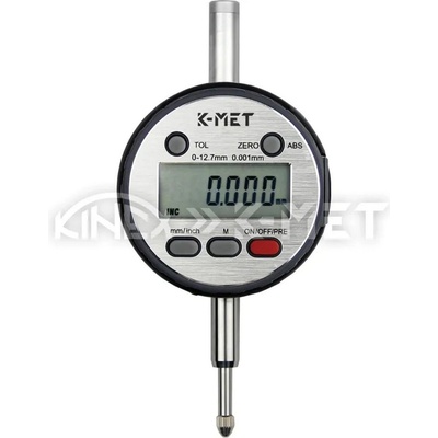 K-MET Дигитален индикаторен часовник K-MET ABSOLUTE ZERO 1155-05-001 - IP54, 0-12.7 mm, 0.001 mm (1155-05-001)