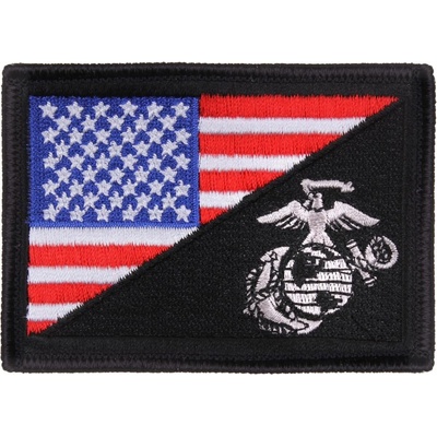 ROTHCO Nášivka vlajka USA/USMC velcro BAREVNÁ