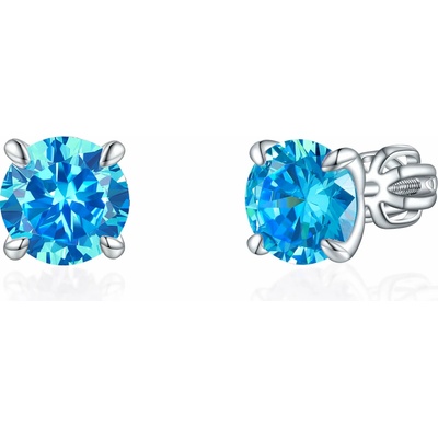 Olivie strieborné náušnice PIPPI BLUE 7970