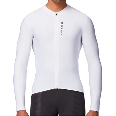 VAN RYSEL Фланелка с дълъг ръкав за колоездене Van rysel Jersey RCR Long Sleeve Mid Season Cycling jersey - White - размер XXL (056-4204-0215)