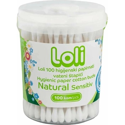 Loli Natural Vatové tyčinky Sensitiv 100 ks