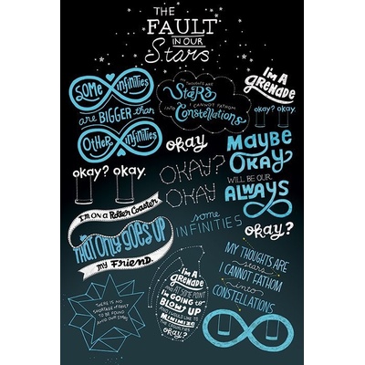 Plakát - The Fault in our Stars (Typografie)