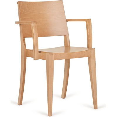 Paged Classic B-9231 Seat Wood Back Wood buk morený / dyha
