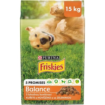 Purina Friskies Adult Dog Balance kuře 15 kg