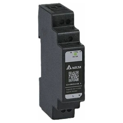 Delta Chrome II spínaný zdroj na DIN lištu 12V / 24V - 24V, 15W