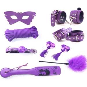Guilty China Bdsm Комплект за ролеви игри "please me purple" 8 части