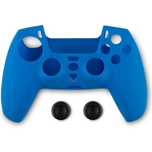 Spartan Gear 2808148 Силиконова кожа за PS5 контролер, синя + антиплъзгаща за палеца (2808148)