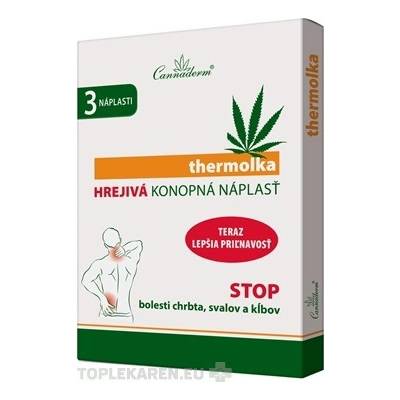Cannaderm thermolka Hrejivá konopná náplasť