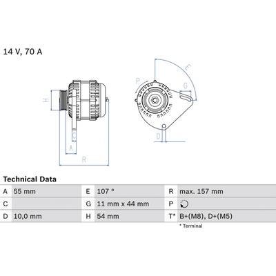 Alternátor BOSCH 0 986 080 490