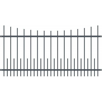 Kovové plotové pole PLP77 š. 2500 x v. 1000 mm