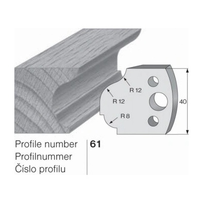IGM profil 061 - pár omezovačů 40x4mm SP