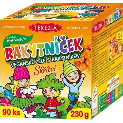 Terezia Company Rakytníček vegánske želé Škriatkovia marakuja 90 kapsúl