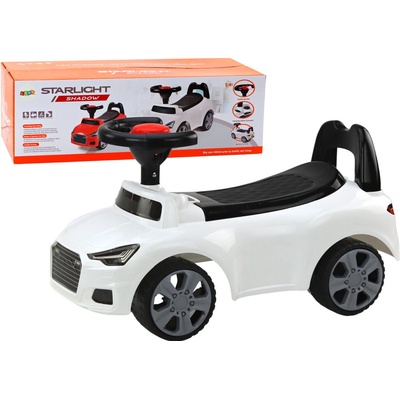 LeanToys Odrážedlo s opěradlem bílý