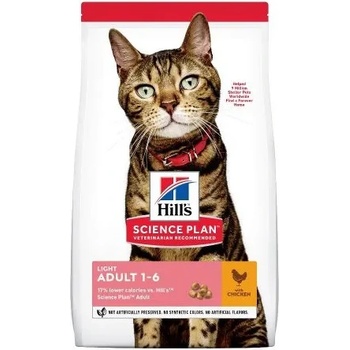 Hill's Hill’s science plan adult light - НИСКОКАЛОРИЙНА ХРАНА ЗА КОТКИ НАД 1 Г. 1.5 кг