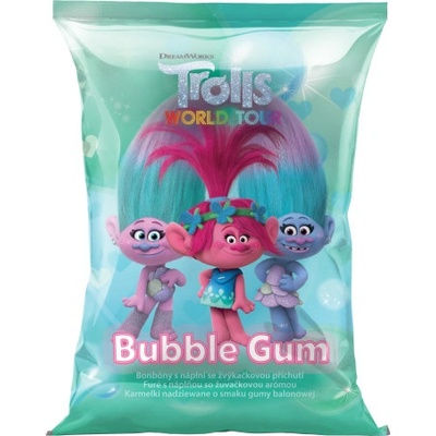 TROLLS bonbóny Bubble gum 75 g