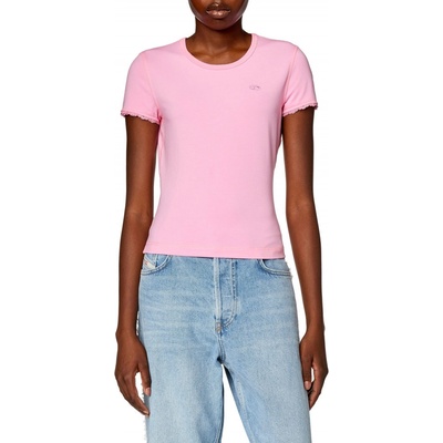 Diesel T-UNCUTIE-LACE T-SHIRT ružová