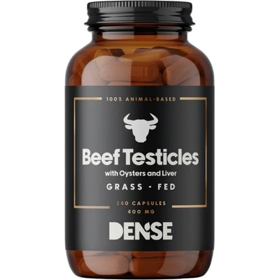 DENSE Beef Testicles 400 mg with Oysters & Liver | Grass Fed [240 капсули]