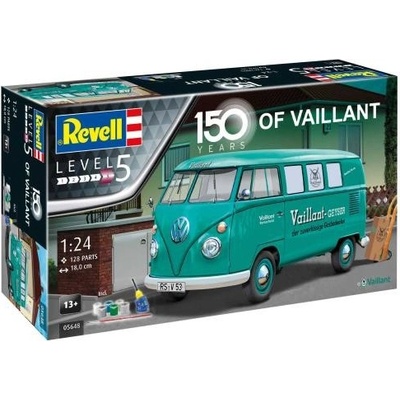 REVELL Gift Set auto 05648 150 Years of Vaillant VW T1 Bus 1:24