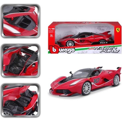 Bburago Ferrari FXX K Ferrari Race&Play červená 1:18
