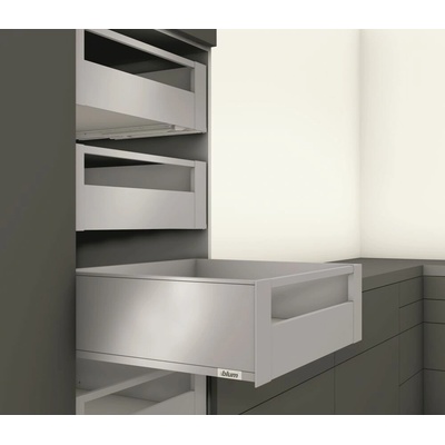 Blum K-Blum Legrabox zásuvka C pure 500 mm/40 kg Tip-on biela vnútorná reling
