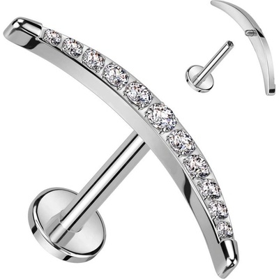 Šperky4U piercing do brady labreta titan TIT1292-1208